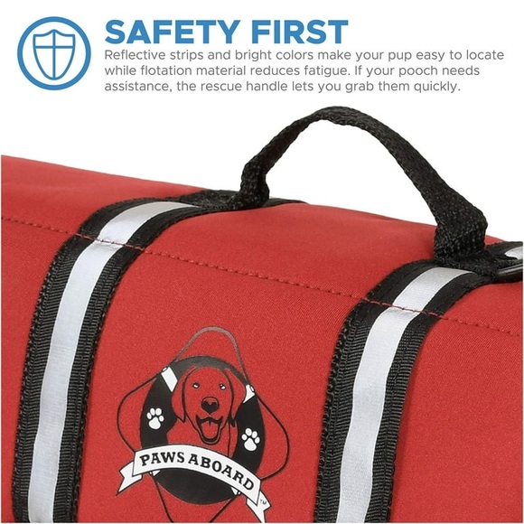 Paws Aboard Dog Life Jacket, XS, gently worn, neoprene life vest for small dogs - Picture 4 of 8